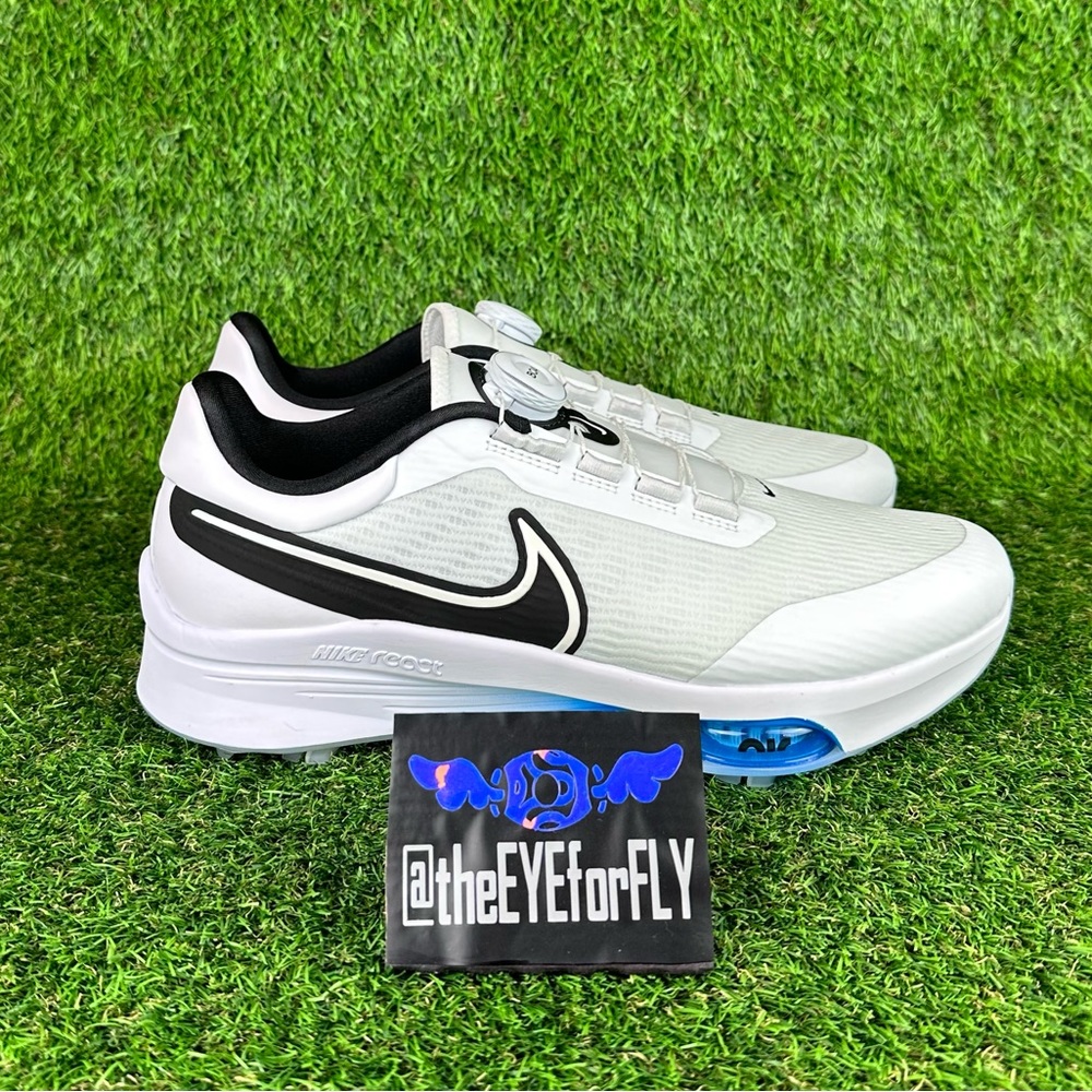 NEW Nike Air Zoom Infinity Tour Next% BOA Golf Shoes White Blue Black